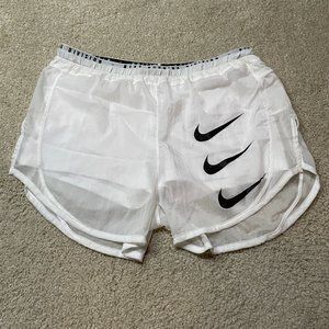Nike Women's Tempo Luxe Run Division White Running Shorts Size S